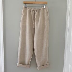 NWB Casuals Beige Linen Pants Women’s Medium